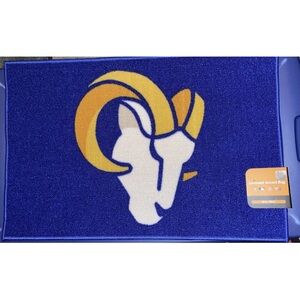 Blue and Gold Los Angeles Rams Accent Rug 19” x 30” new